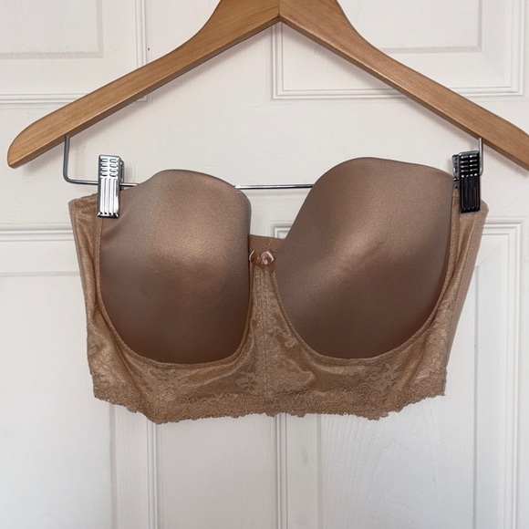 va bien Other - Va Bien Tan Strapless Lace Bra